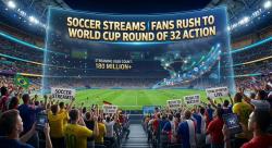 Soccer Streams Fans Rush to Watch World Cup Round of 32 Action